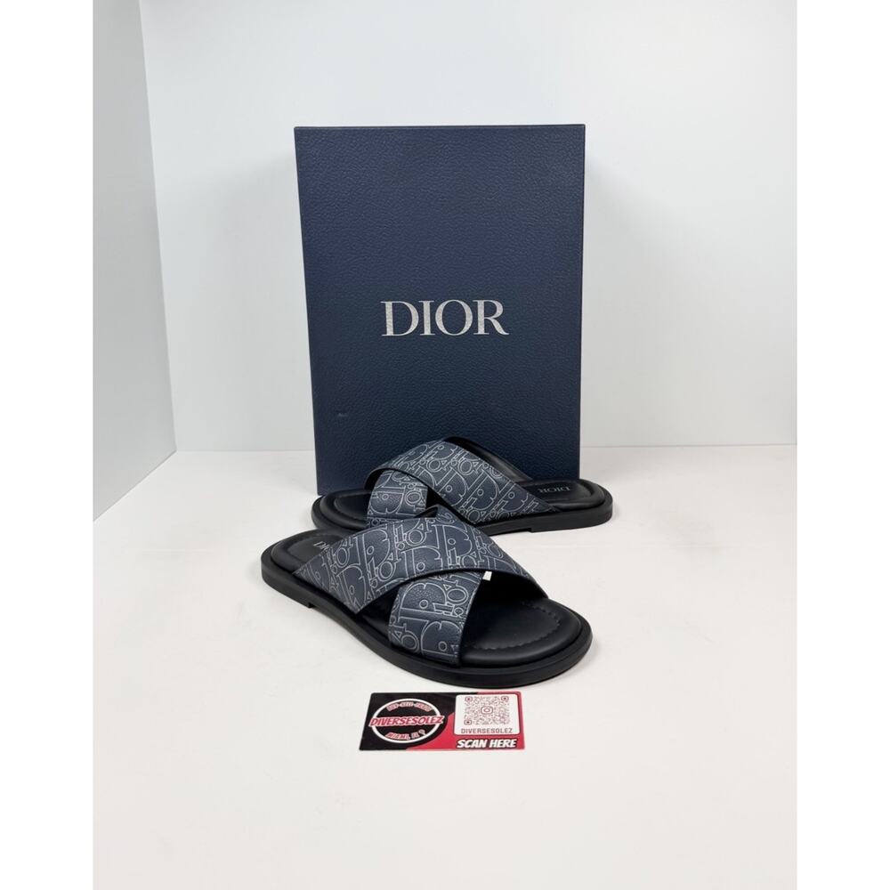 Size 40EU/7US - Dior Alias Navy Blue Sandals💙 NEW/RETAIL $1K!